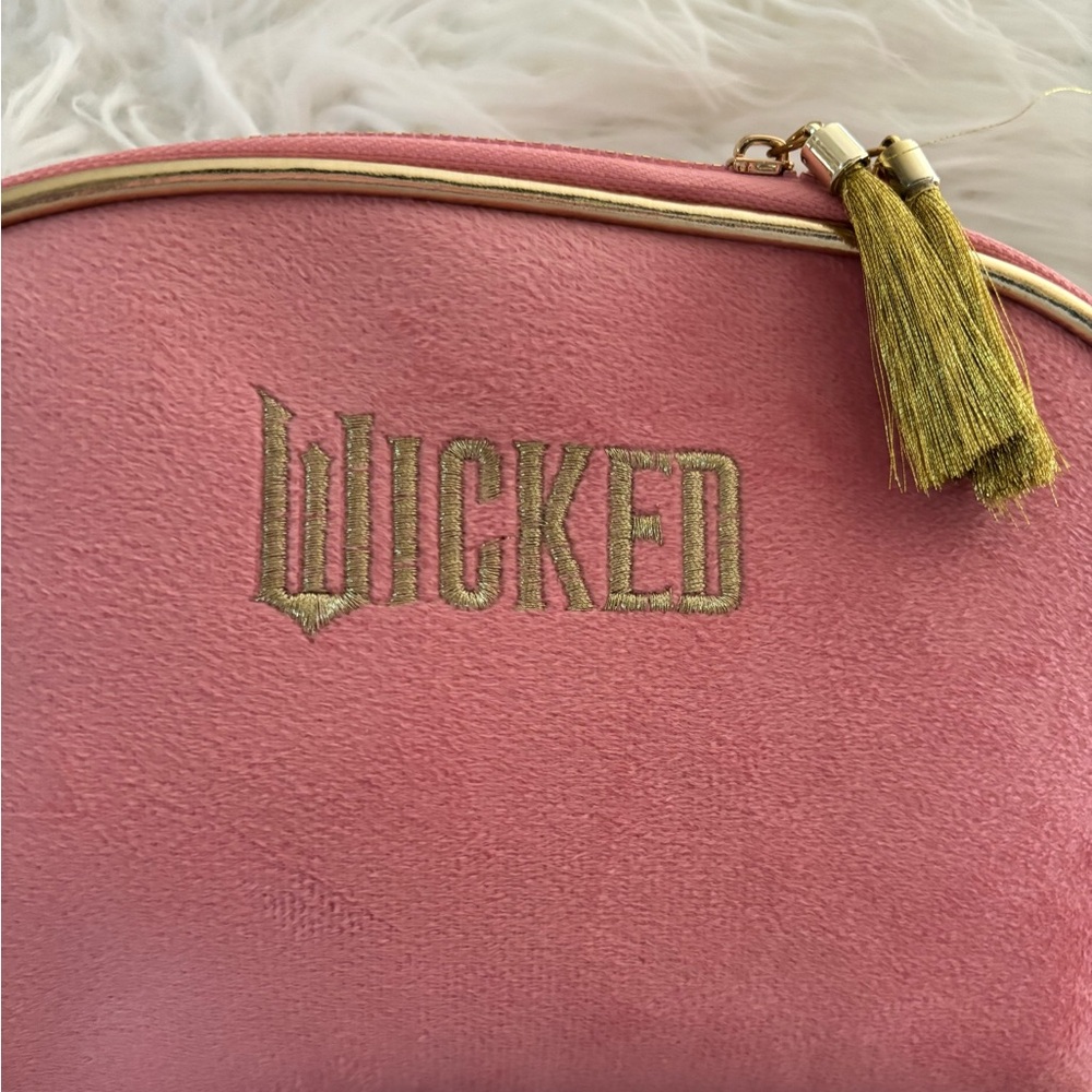 Pink Wicked Cosmetic Bag with Gold Tassel